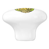 Corn cartoon illustratie keramische knop (Zijkant)