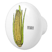 Corn cartoon illustratie keramische knop (Rechts)