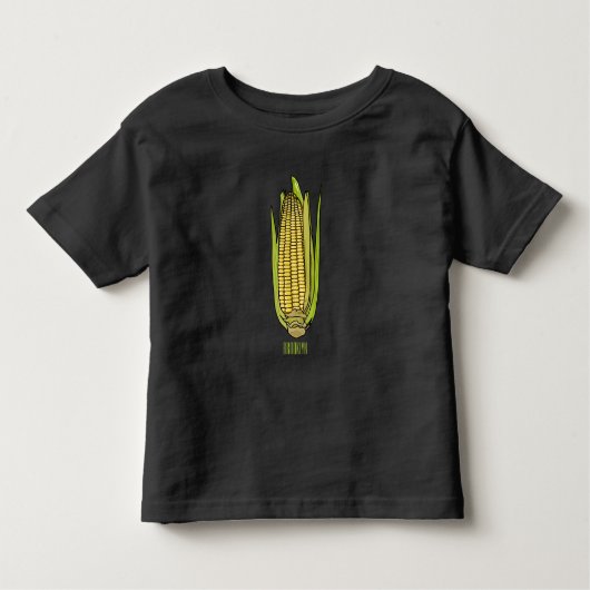 Corn cartoon illustratie kinder shirts (Voorkant)