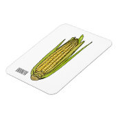 Corn cartoon illustratie magneet (Linkerzijde)