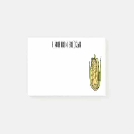 Corn cartoon illustratie post-it® notes (Voorkant)
