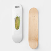 Corn cartoon illustratie skateboard (Voorkant)