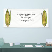 Corn cartoon illustratie spandoek (Beurs)