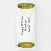 Corn cartoon illustratie spandoek (Verticaal)