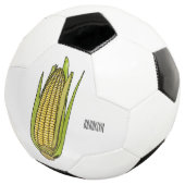 Corn cartoon illustratie voetbal (Drie kwart)