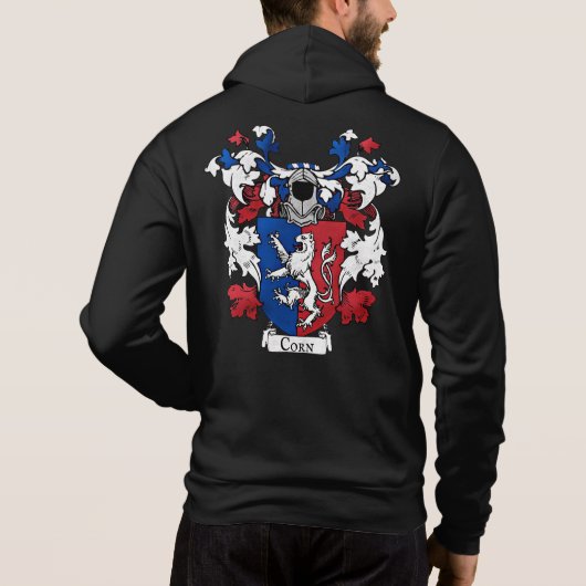 Corn Coat of Arms Mannen Hoodie (Achterkant)