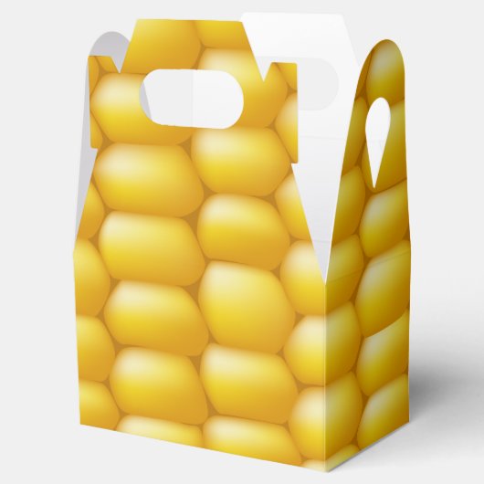 Corn Cob Achtergrond Bedankdoosjes (Geopend)