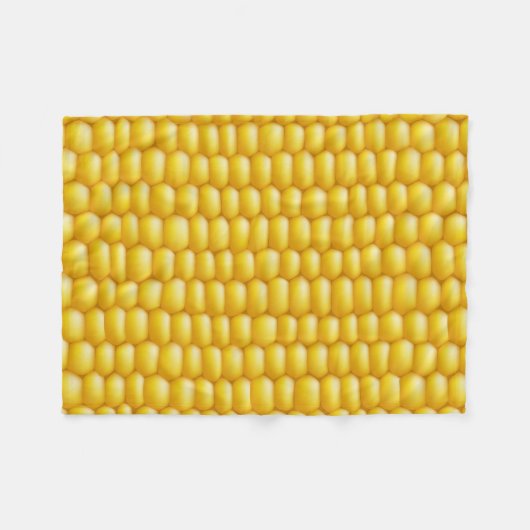 Corn Cob Achtergrond Fleece Deken (Voorkant (Horizontaal))