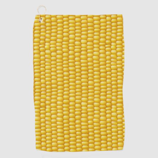 Corn Cob Achtergrond Golfhanddoek (Voorkant)