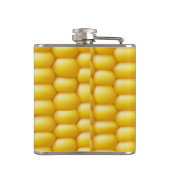 Corn Cob Achtergrond Heupfles (Achterkant)