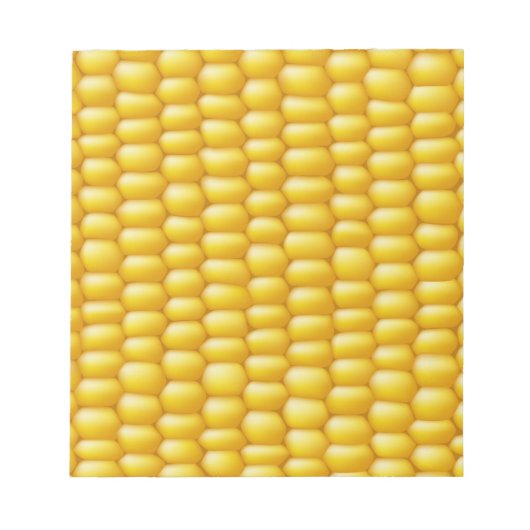 Corn Cob Achtergrond Notitieblok (Voorkant)