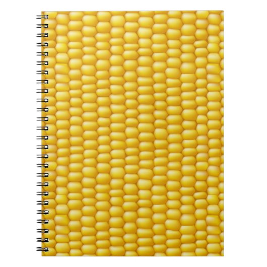 Corn Cob Achtergrond Notitieboek (Voorkant)