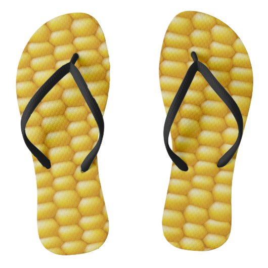 Corn Cob Achtergrond Teenslippers (Voetbed)