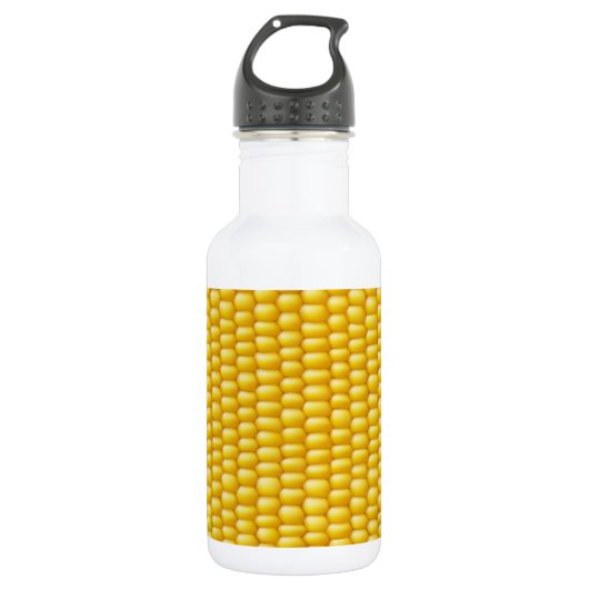 Corn Cob Achtergrond Waterfles (Voorkant)