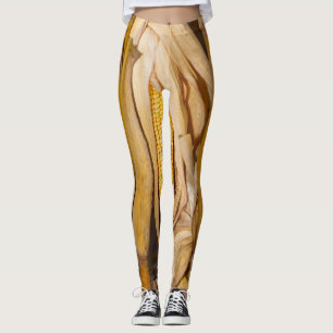 Corn Cobb op Stalk Leggings