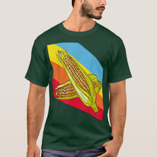 Corn Corncob Maize Vegetables Food Vegan Vegetaria T-shirt