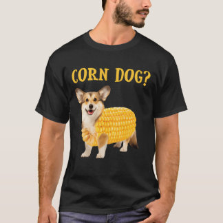 Corn Dog Corgi Dog Corn Hond vriend jongen T-shirt