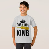 CORN DOG KING Boys Mens Funny T-shirts (Devant entier)