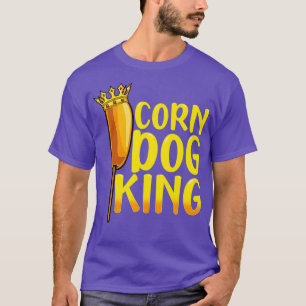 Corn Dog King Grappige Corndog Hot Dog Worst T-shirt