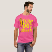 Corn Dog Queen Shirt - Funny Corndog Hot Dog (Voorkant volledig)