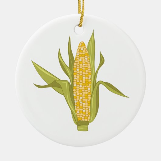 Corn Ear Keramisch Ornament (Voorkant)