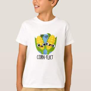 Corn-flict Grappige Corn Pun T-shirt