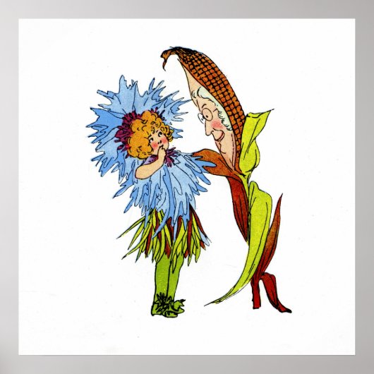 Corn Flower Poster (Voorkant)