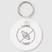 Corn-Free Corn Allergy Alert Sleutelhanger (Voorkant)