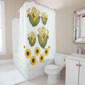 Corn green white children showertain douchegordijn (In situ)