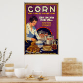 Corn ~ Het voedsel van de natie ~  WW1 Poster (Keuken)