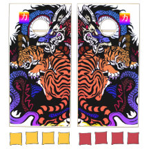 CORN HOLE SET TIGER EN DRAGON POWER