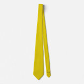 Corn Jaune Initiales cachées Cravate couleur solid (Devant)