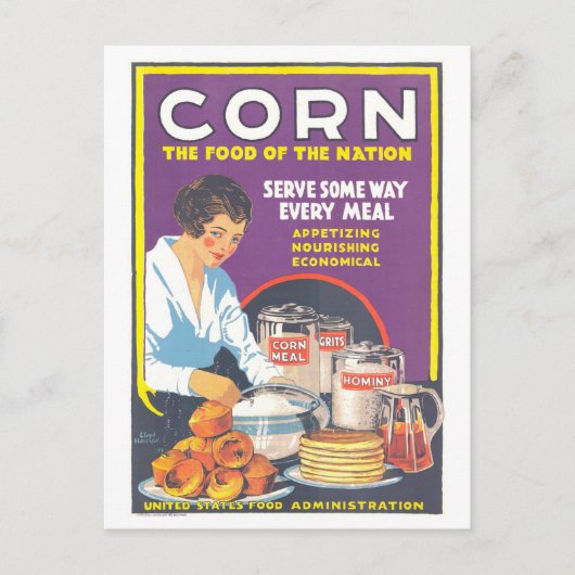 "Corn : La nourriture de la nation" Carte postale (Devant)