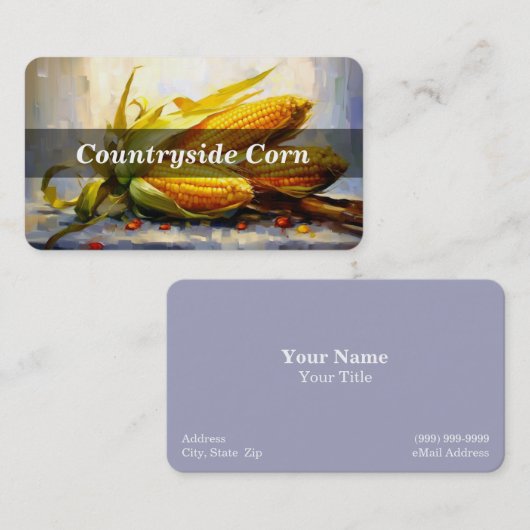Corn / Maïs Visitekaartje (Voorkant / Achterkant)