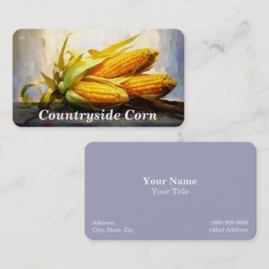 Corn / Maïs Visitekaartje (Voorkant / Achterkant)