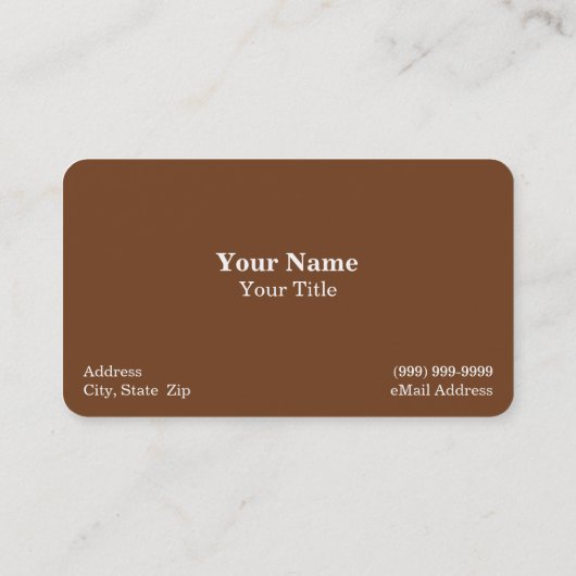 Corn / Maïs Visitekaartje (Achterkant)