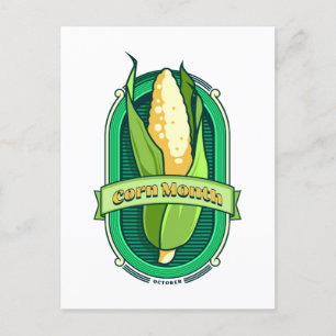 Corn Month oktober Briefkaart