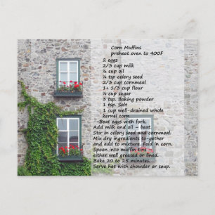 Corn Muffin Recipe Briefkaart