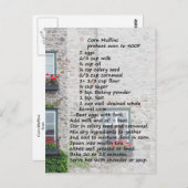 Corn Muffin Recipe Briefkaart (Voorkant / Achterkant)