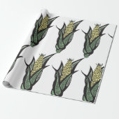 Corn on the Cob Rustic Farmhouse Vegetable Cadeaupapier (Uitgerold)