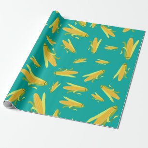 Corn op het cob-patroon cadeaupapier