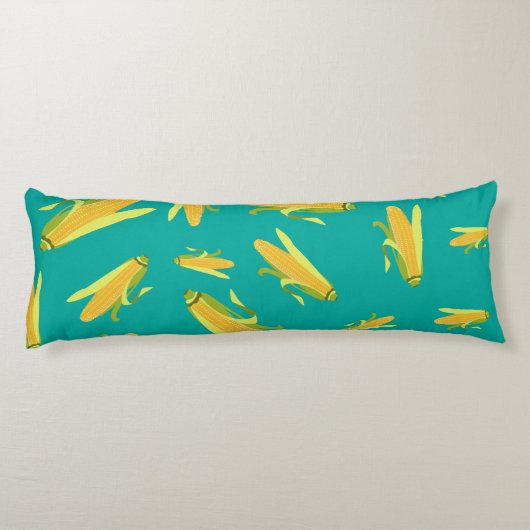 Corn op het cob-patroon lichaamskussen (Achterkant)