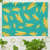 Corn op het cob-patroon theedoek (Gevouwen)
