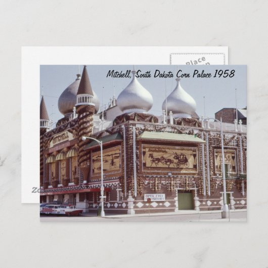 Corn Palace Mitchell South Dakota Briefkaart (Voorkant / Achterkant)