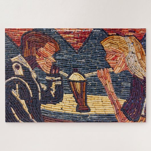 Corn Palace South Dakota. kerstcadeautjes Legpuzzel (Horizontaal)