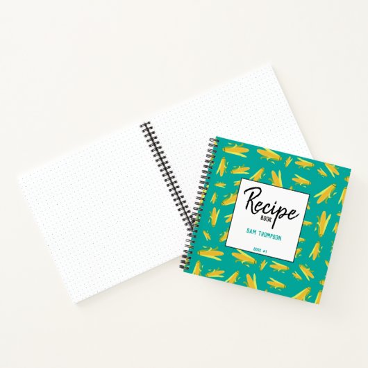 Corn Personnalisé Sur Le Cahier De Recette Cob (Intérieur)