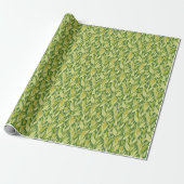 Corn planten patroon achtergrond cadeaupapier (Uitgerold)