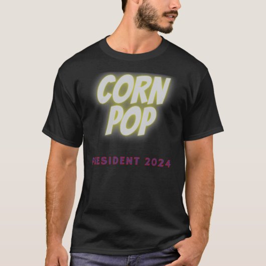 Corn Pop voor President Klassieke T-Shirt (Voorkant)
