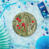 Corn Poppies Papieren Bordje (Feest)