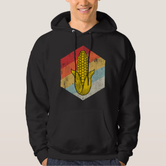 Corn Retro Vintage Midwest Ear Of Corn Cool Food F Hoodie